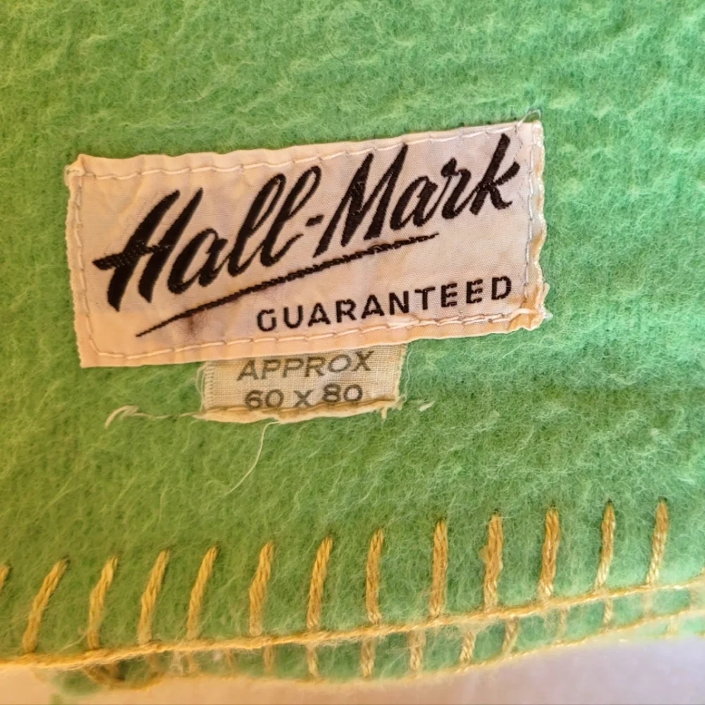 Vintage Wool Blend Blanket 60x80 - Picture 11 of 12